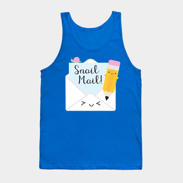 Kawaii Snail Mail Tank Top by marcelinesmith